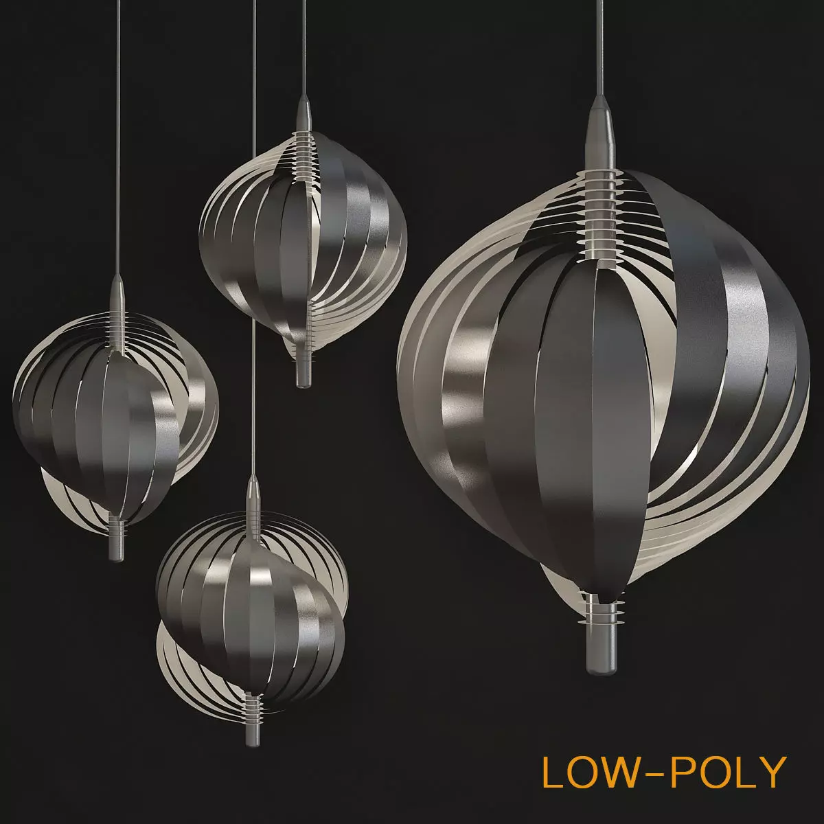 Lyfa pendant lamp via Goodmoods 3d model Low-poly 3D model_0