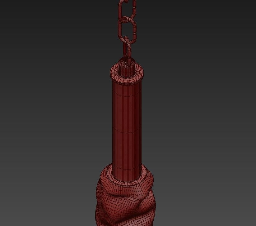 Gold Chandelier 3D model_6