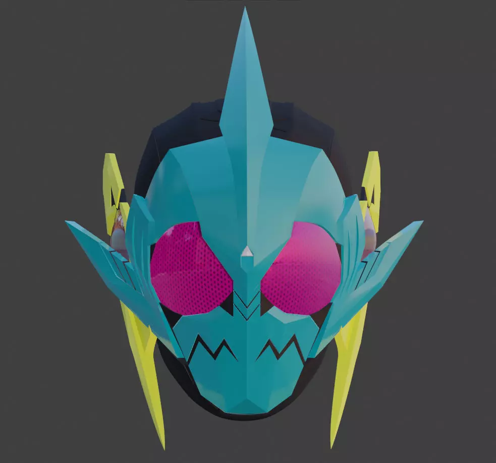 Kamen Rider Zero one Biting Shark Mask 3D print model_0