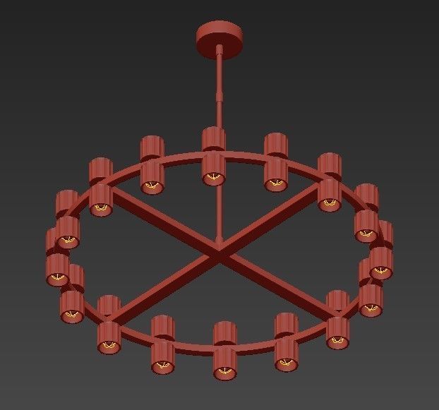 Zhongshan chandelier 3D model_2