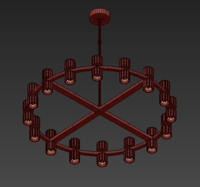 Zhongshan chandelier 3D model_3