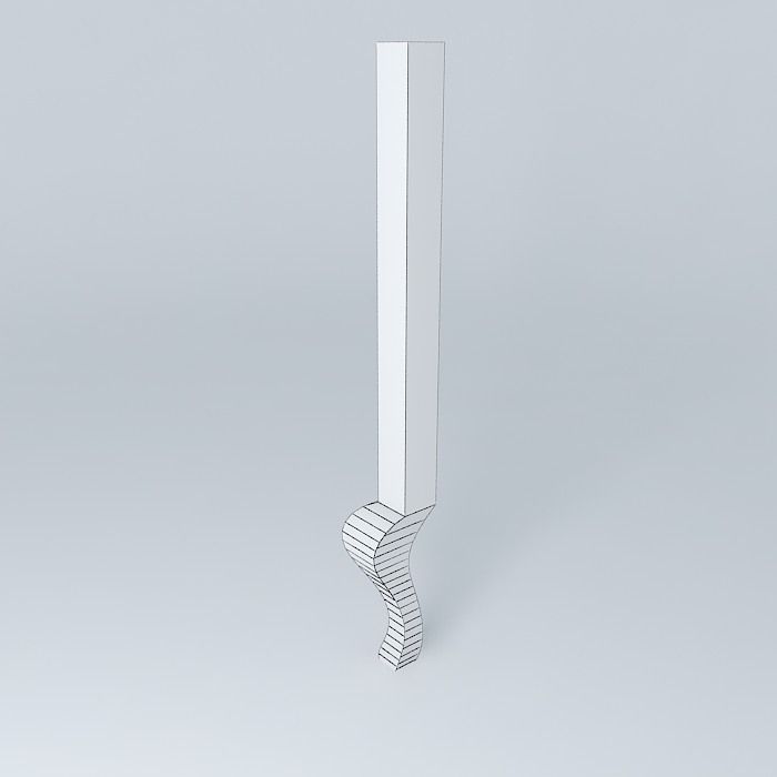 Table leg model Free 3D model_4