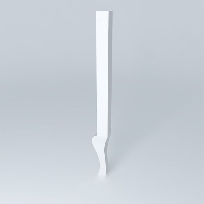 Table leg model Free 3D model_1