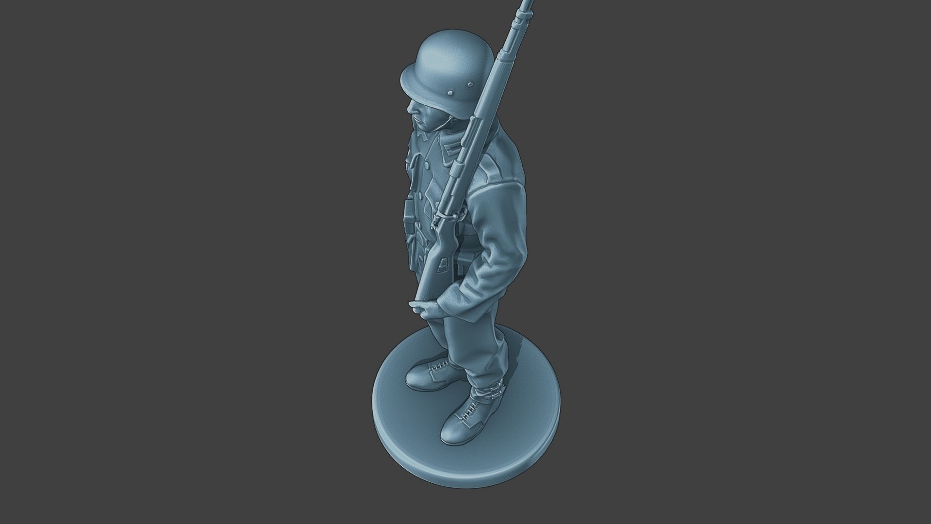 German soldier ww2 Attention G1 3D print model_15