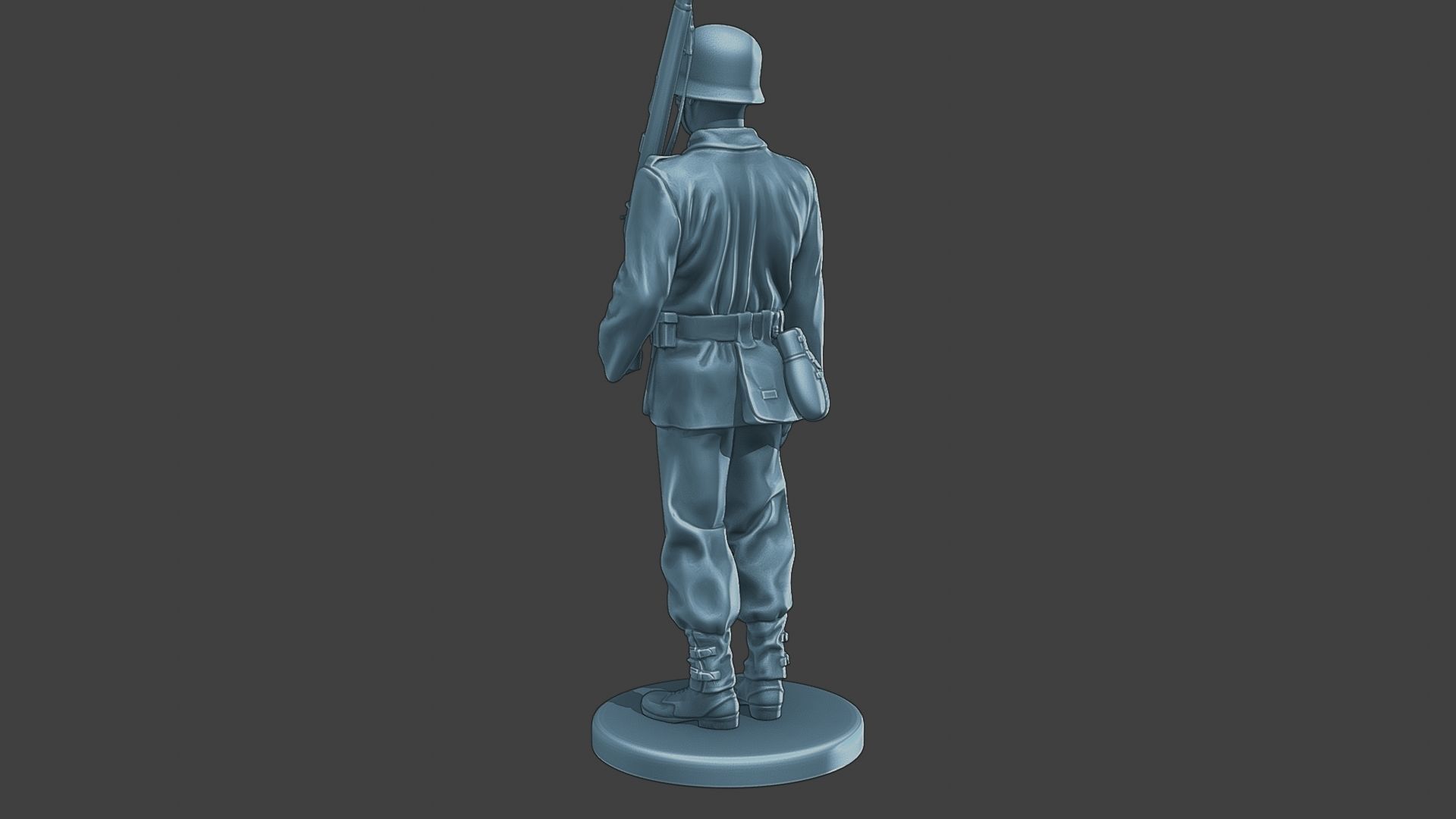 German soldier ww2 Attention G1 3D print model_5