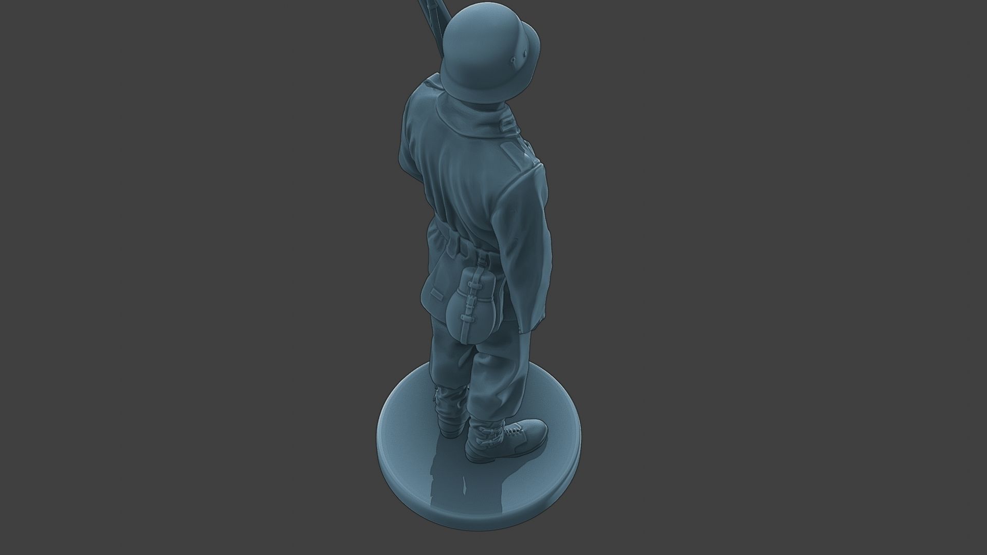 German soldier ww2 Attention G1 3D print model_22