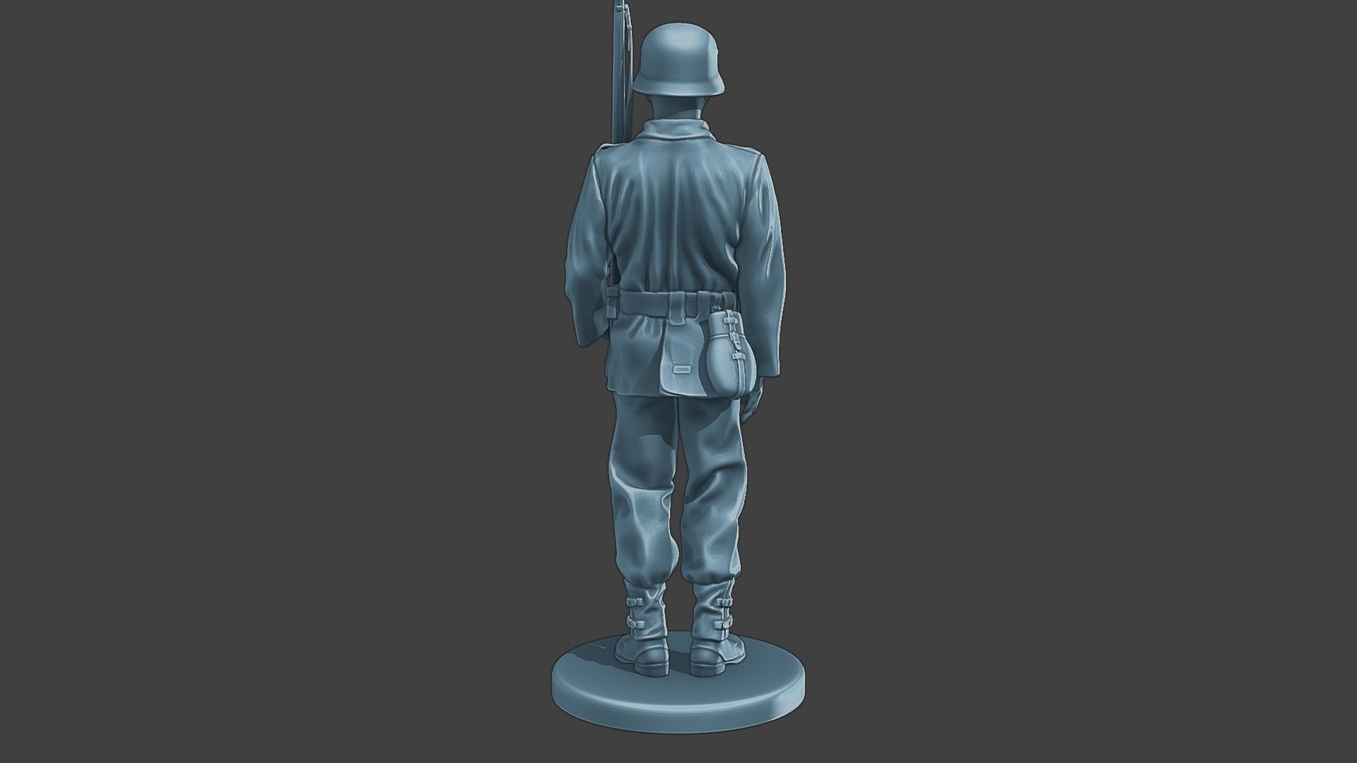 German soldier ww2 Attention G1 3D print model_6