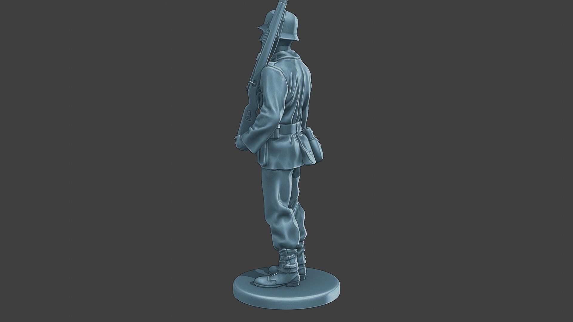German soldier ww2 Attention G1 3D print model_4