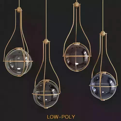 Modern Globe Lantern 3d model