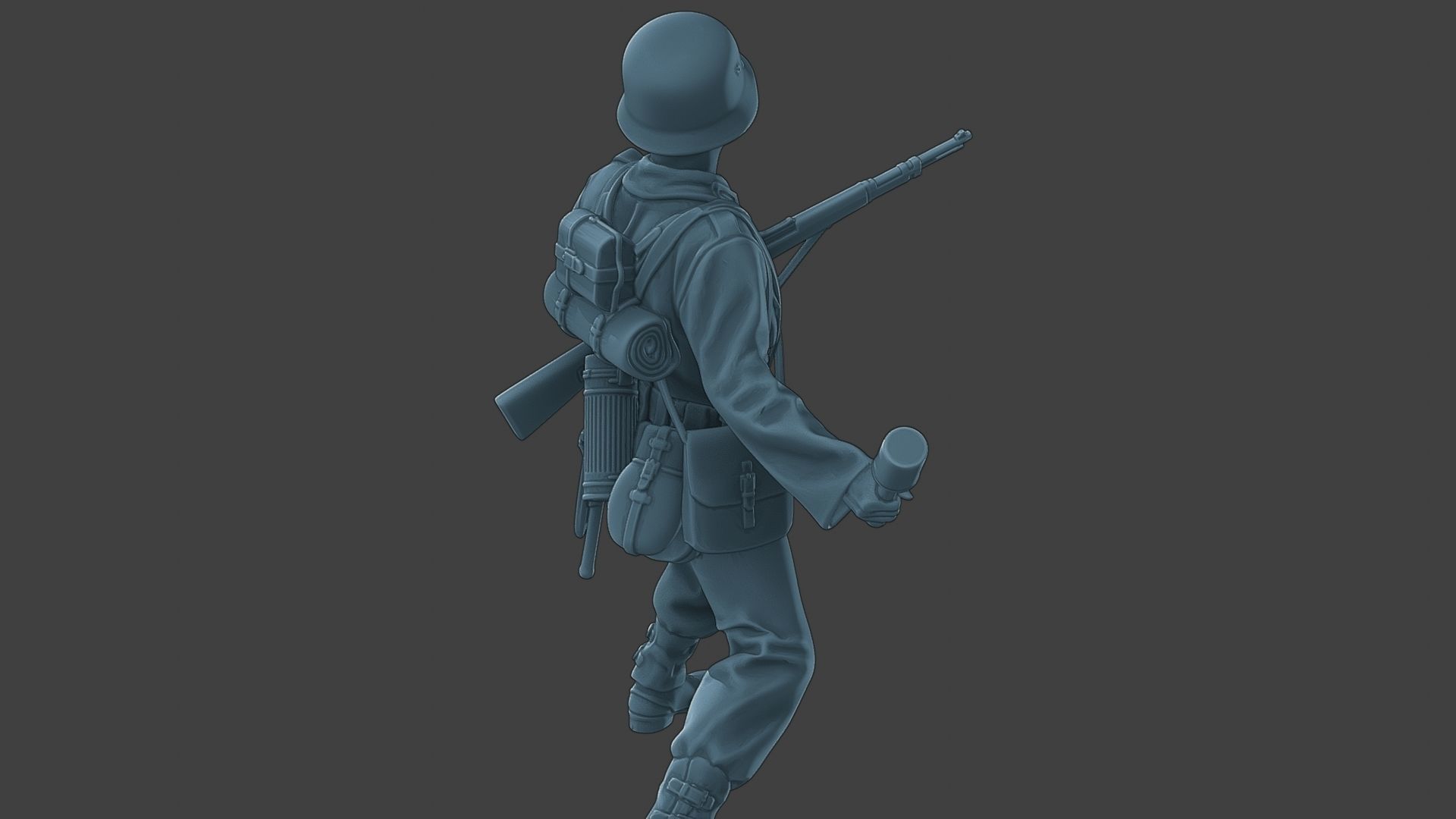 German soldier ww2 grenade G1 3D print model_25