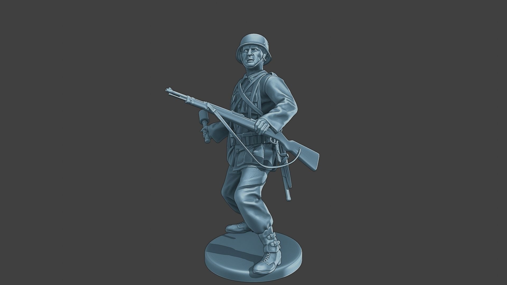 German soldier ww2 grenade G1 3D print model_11