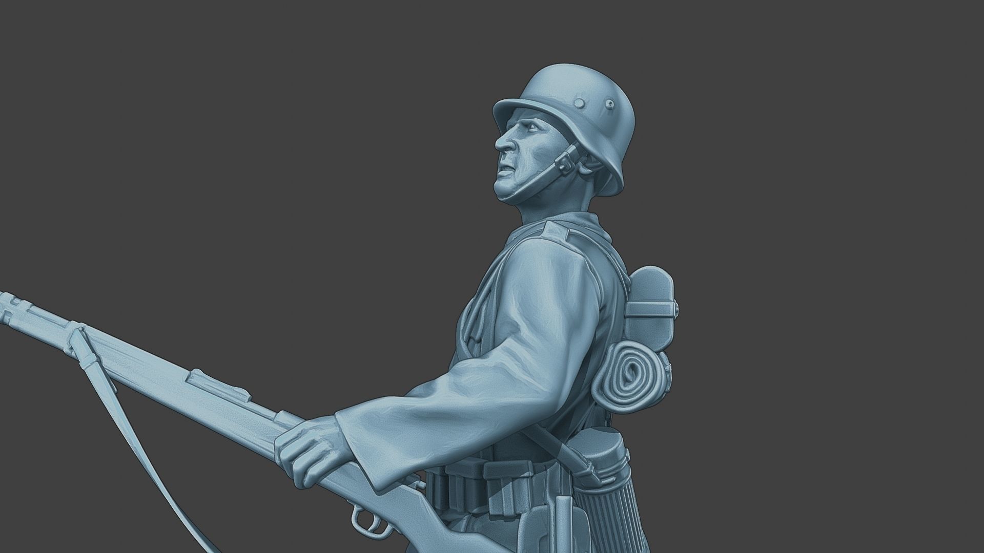 German soldier ww2 grenade G1 3D print model_18