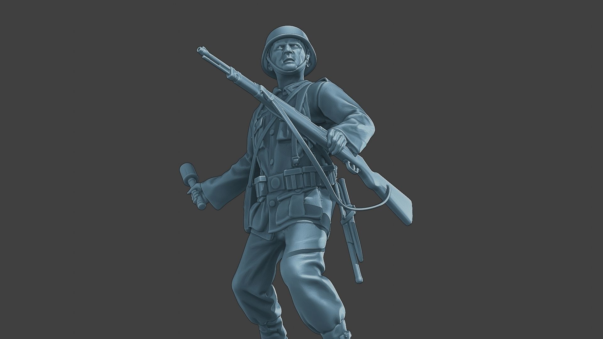 German soldier ww2 grenade G1 3D print model_28