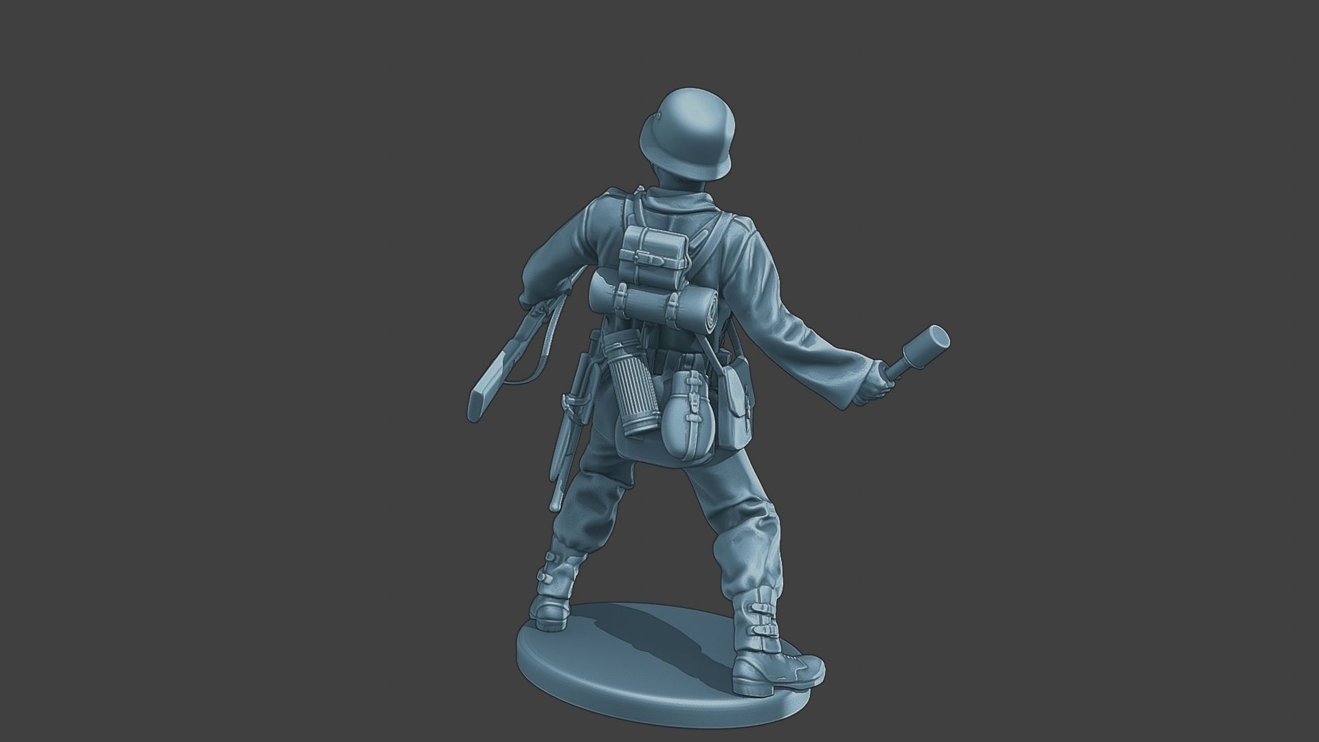 German soldier ww2 grenade G1 3D print model_5