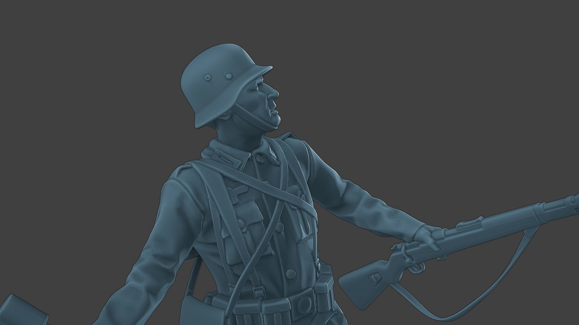 German soldier ww2 grenade G1 3D print model_20