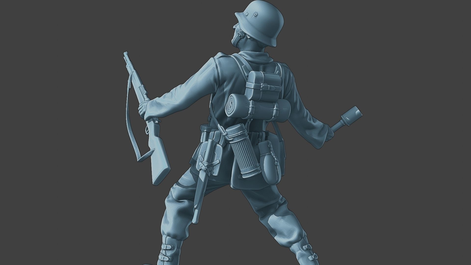 German soldier ww2 grenade G1 3D print model_26
