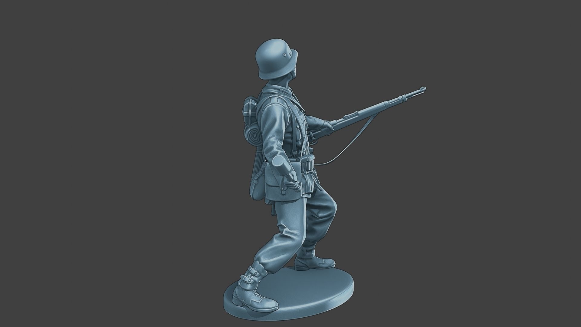 German soldier ww2 grenade G1 3D print model_7