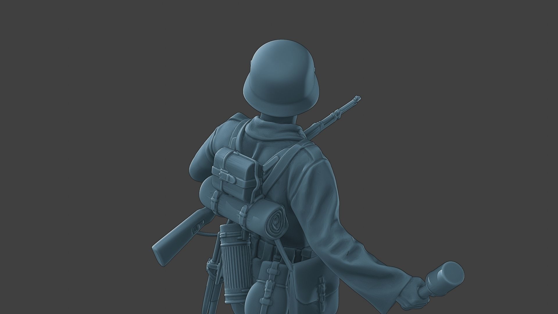 German soldier ww2 grenade G1 3D print model_21