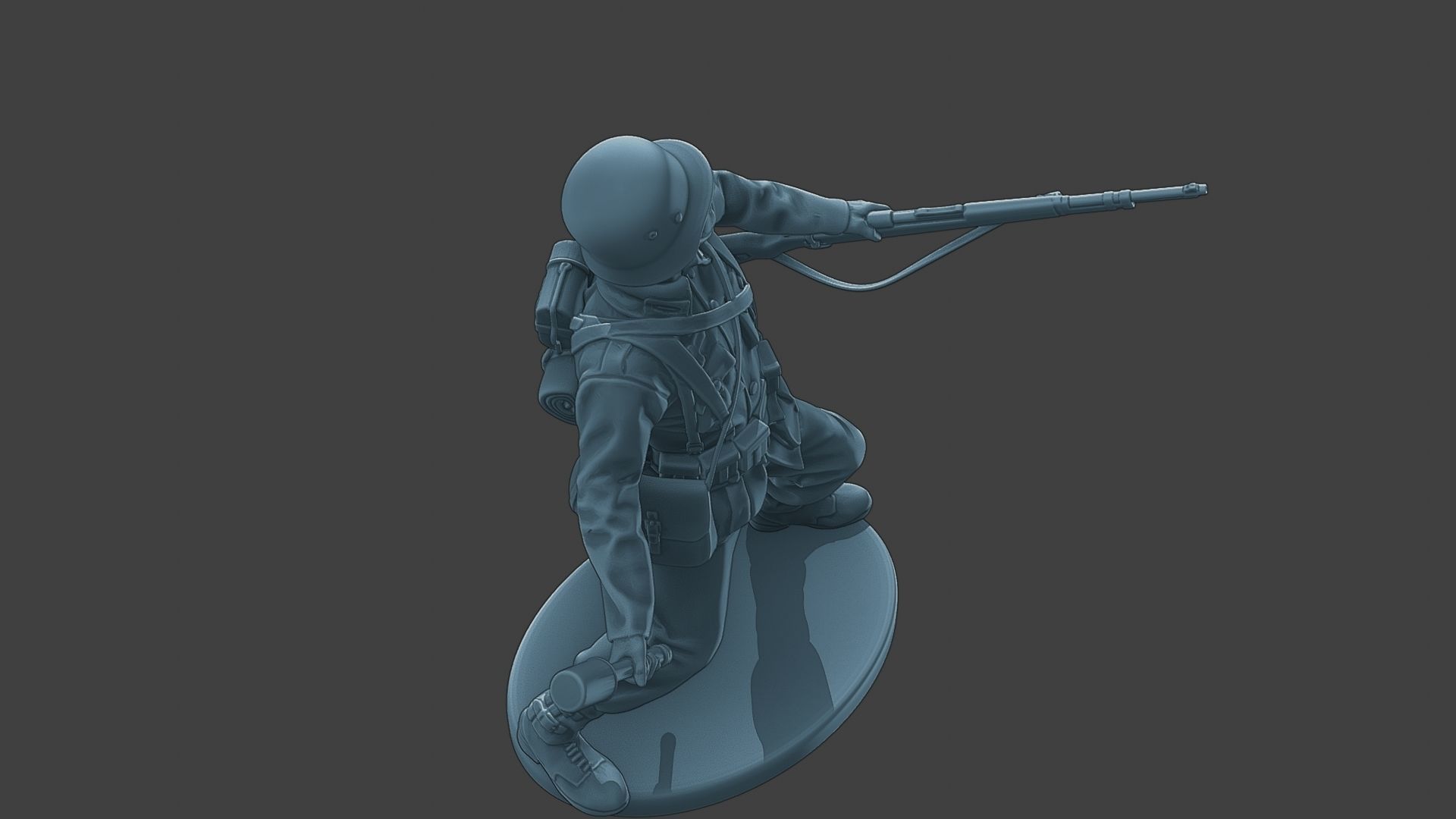 German soldier ww2 grenade G1 3D print model_22