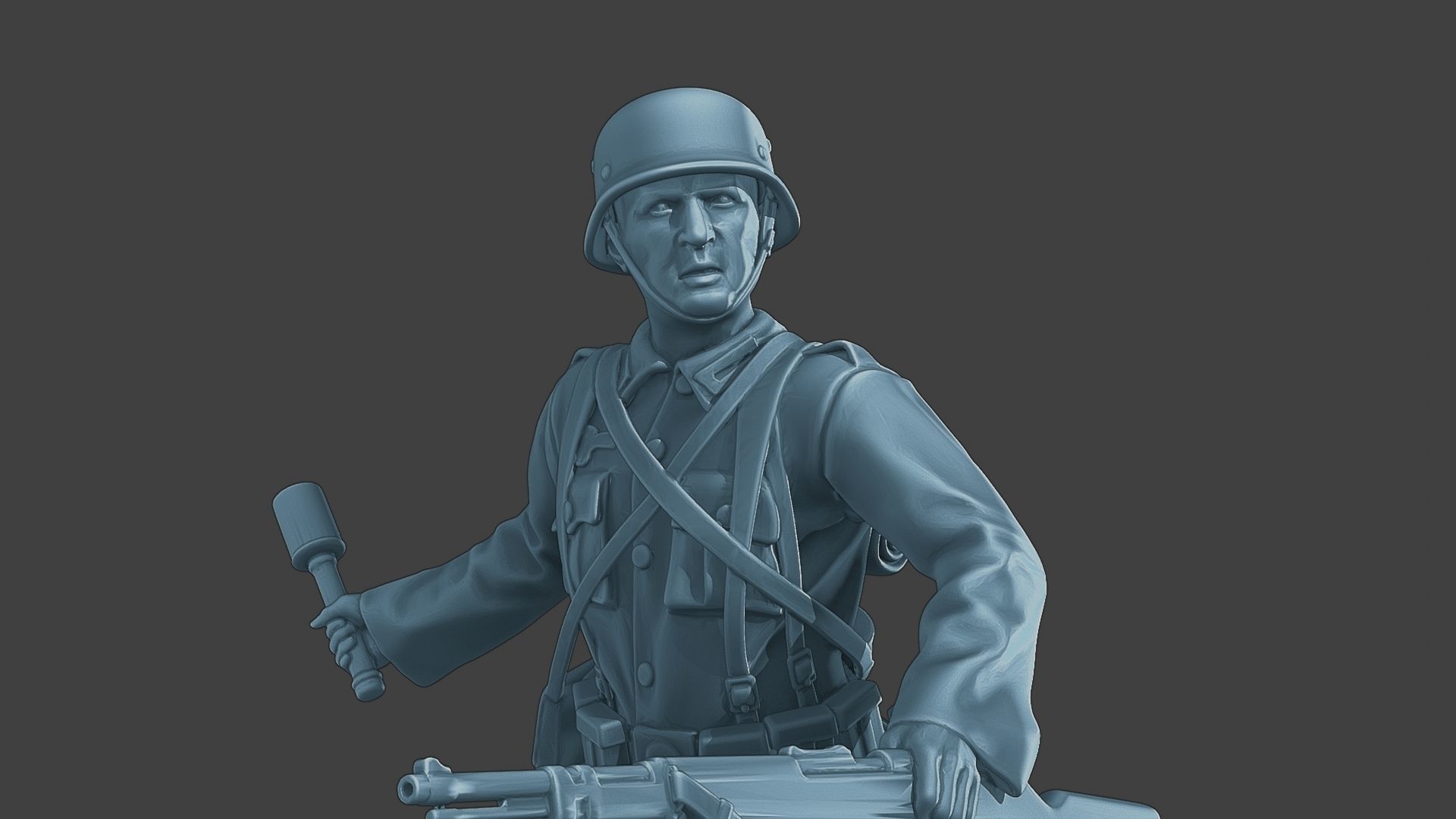 German soldier ww2 grenade G1 3D print model_19