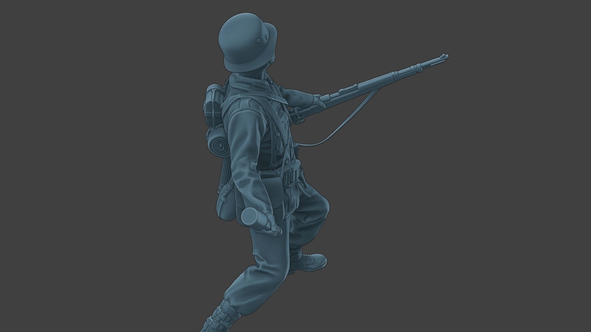 German soldier ww2 grenade G1 3D print model_24