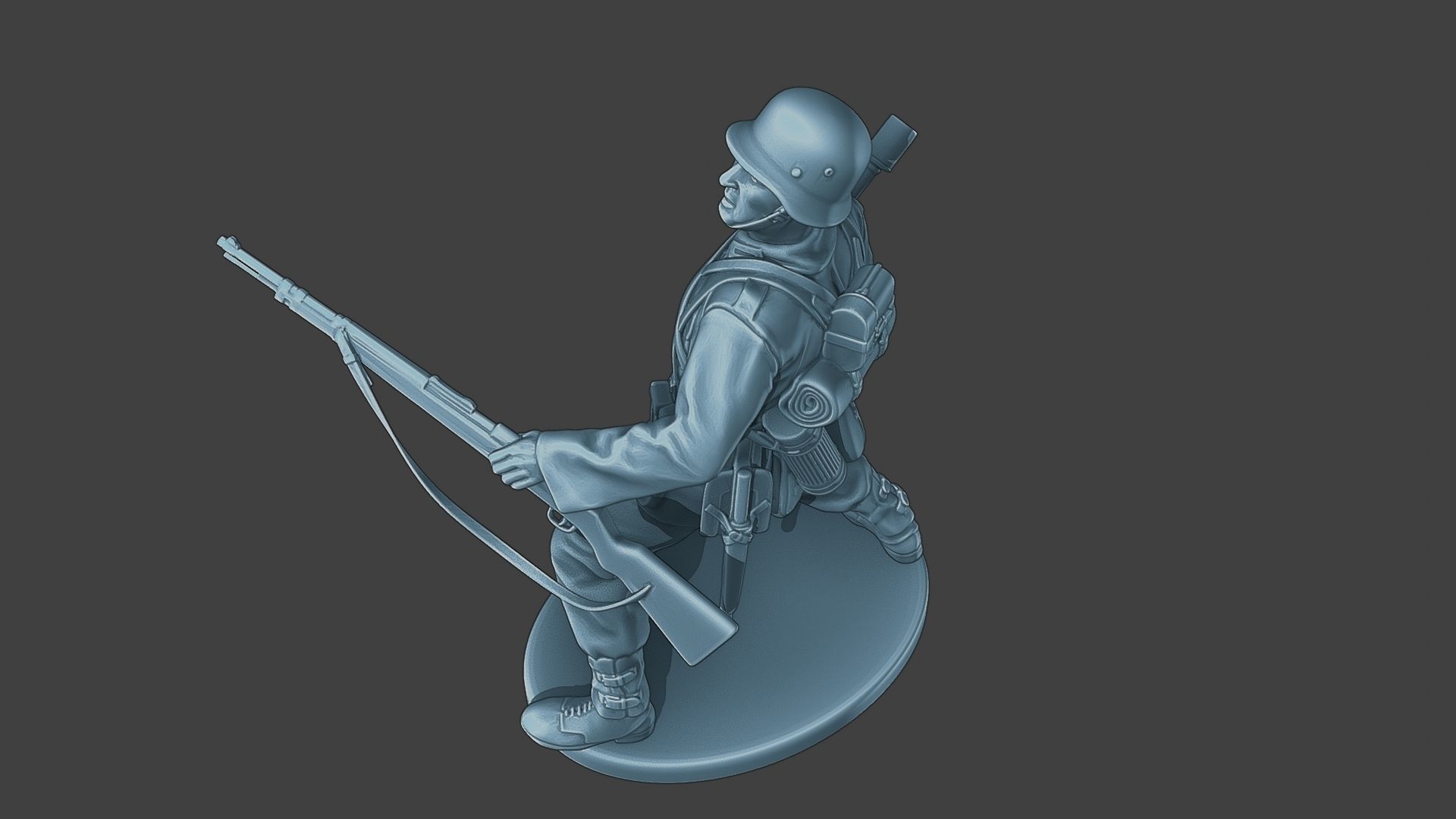 German soldier ww2 grenade G1 3D print model_15