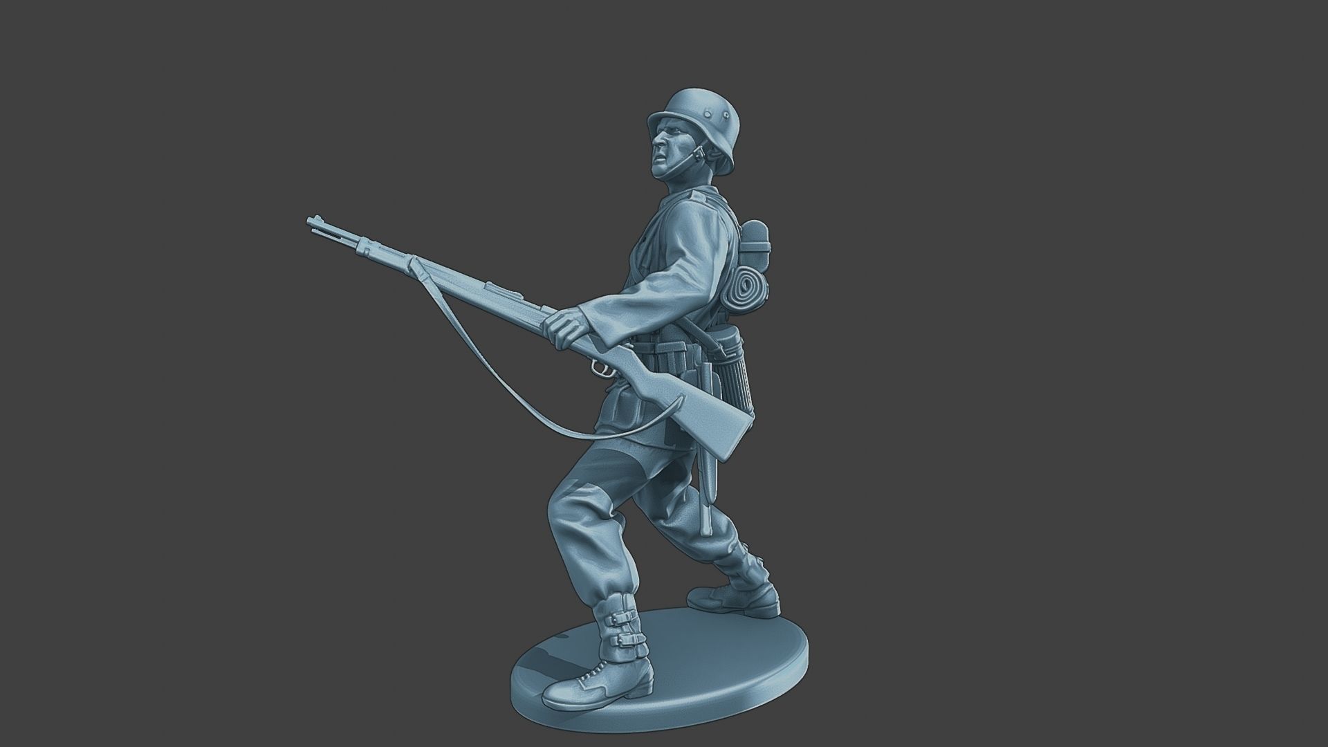 German soldier ww2 grenade G1 3D print model_2