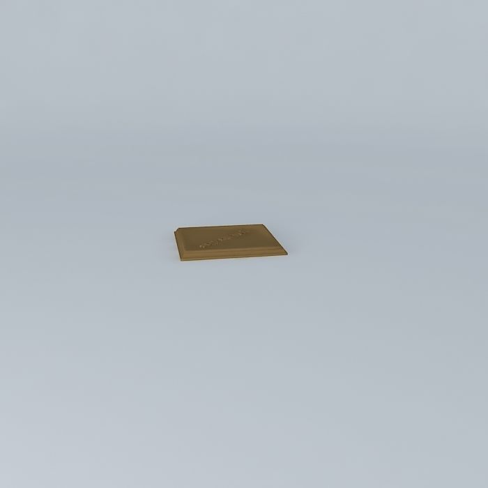 Chocolate Square Free 3D model_2