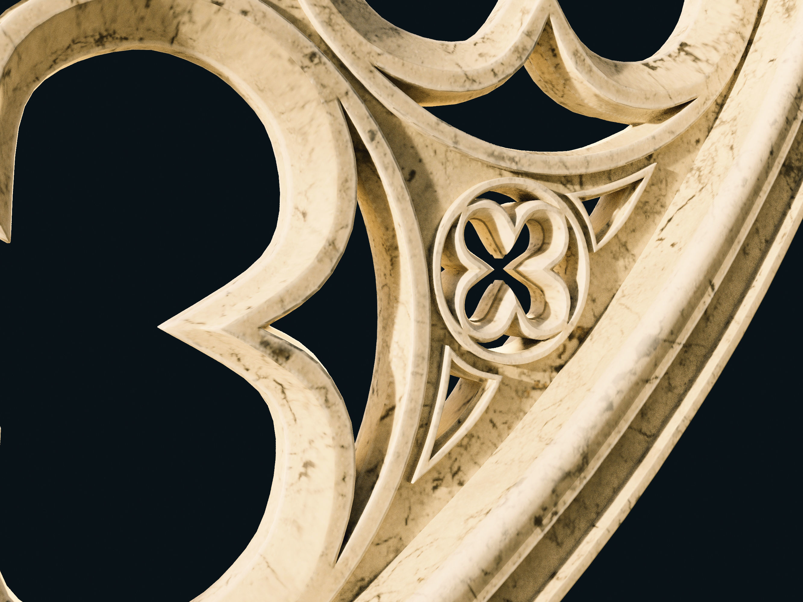 Gothic Rose Window 3D model_7