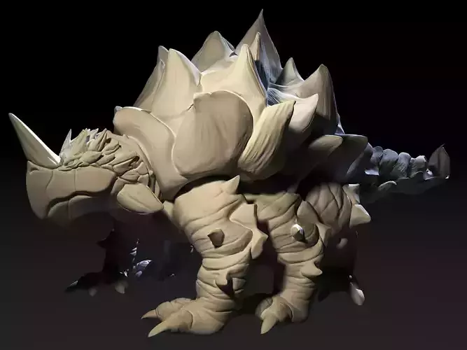 Turtle Tarasque Beast 3D print model