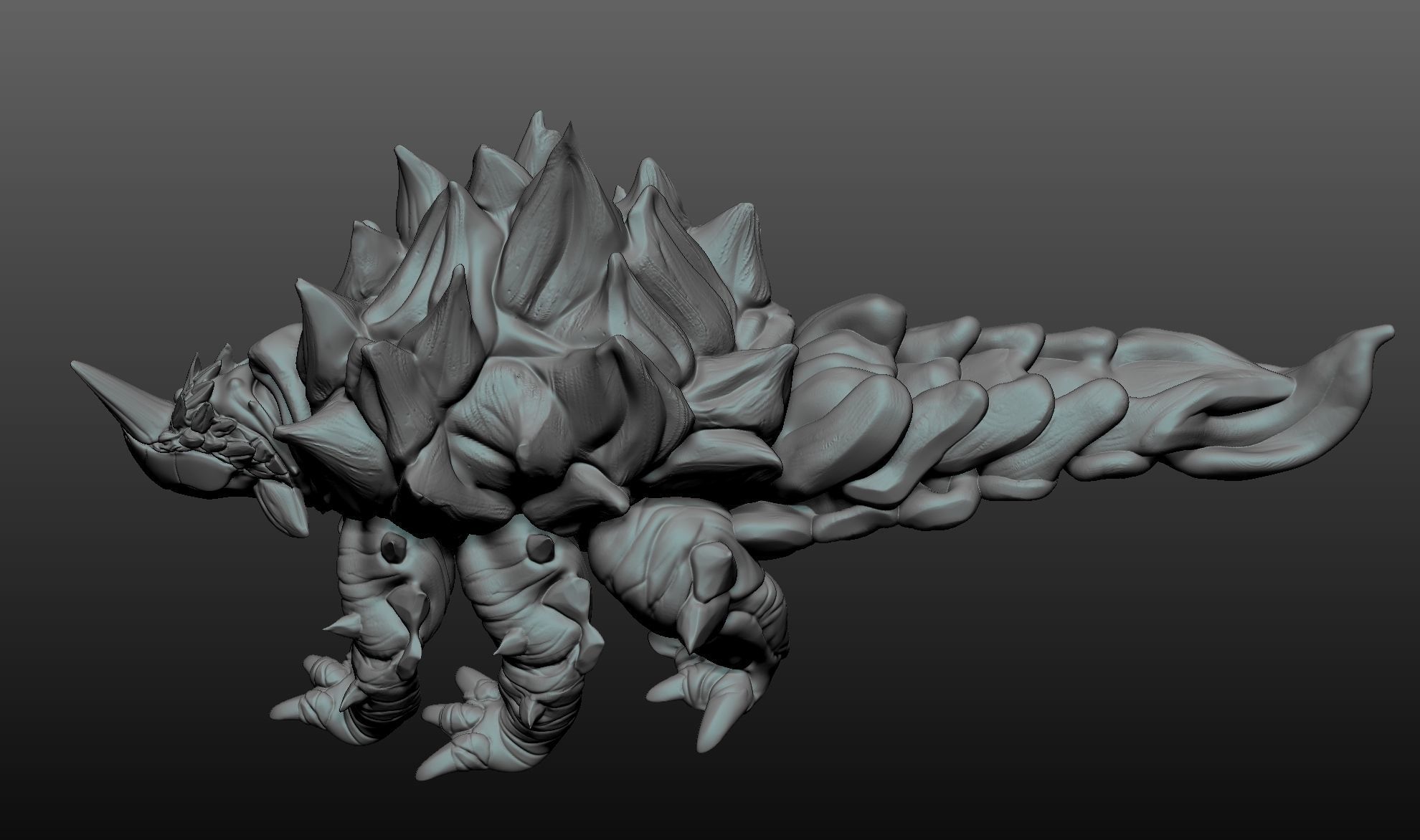 Turtle Tarasque Beast 3D print model_2
