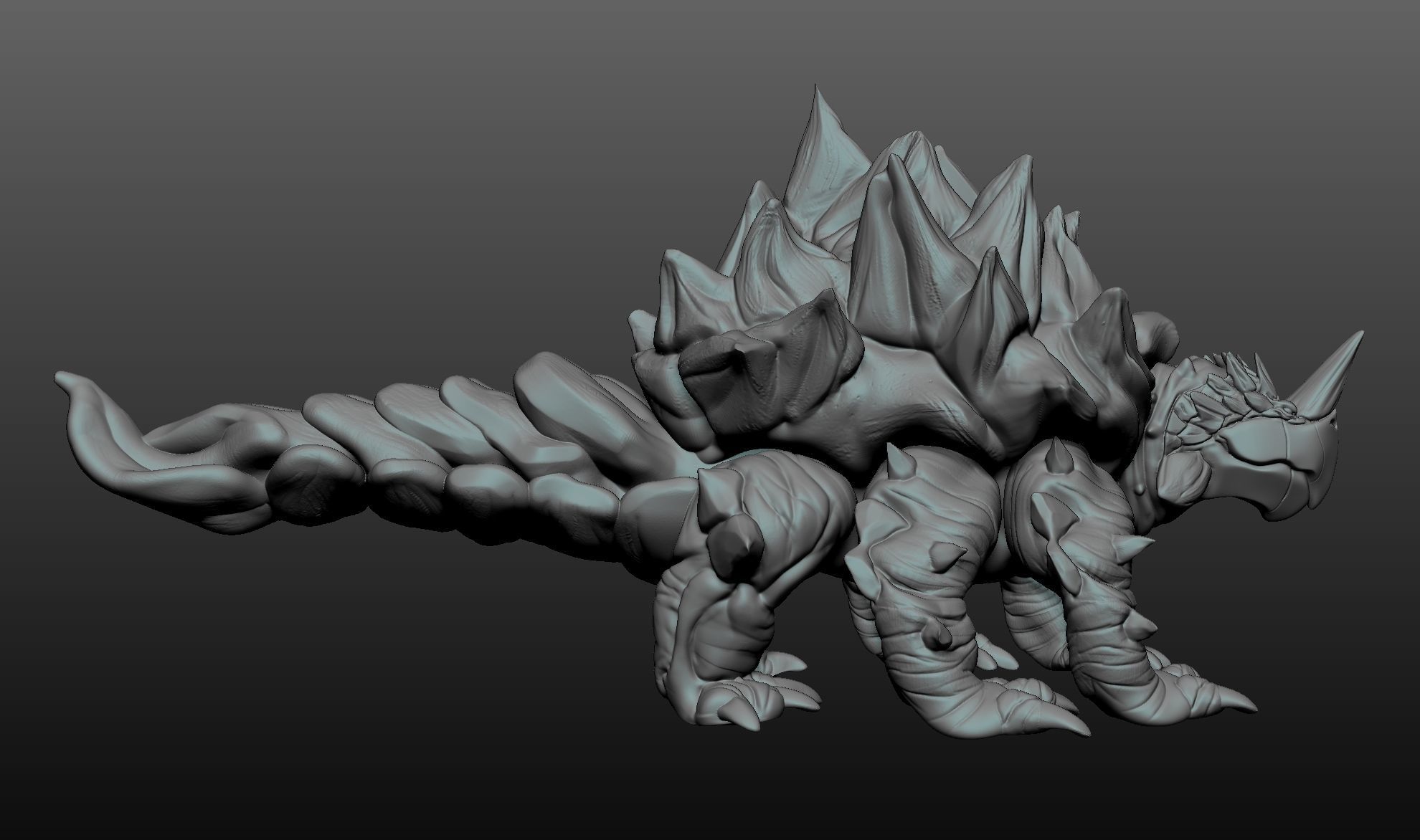 Turtle Tarasque Beast 3D print model_3