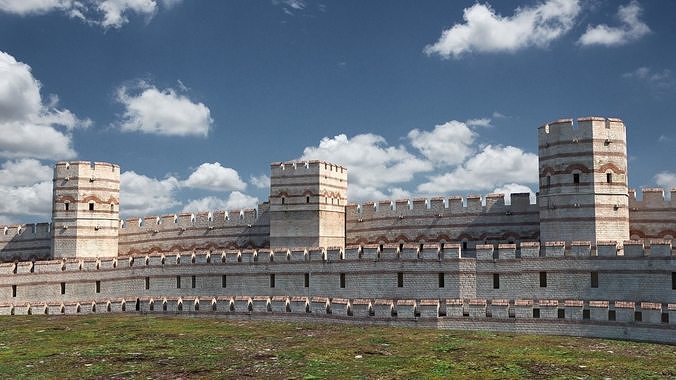Byzantium rampart - istanbul surlar 3D model