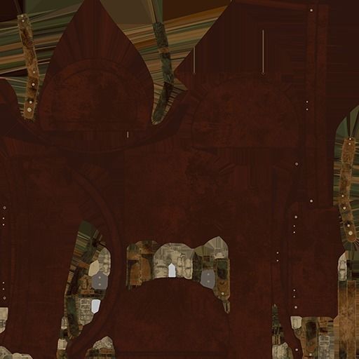 Antique Wooden Box 3D model_8