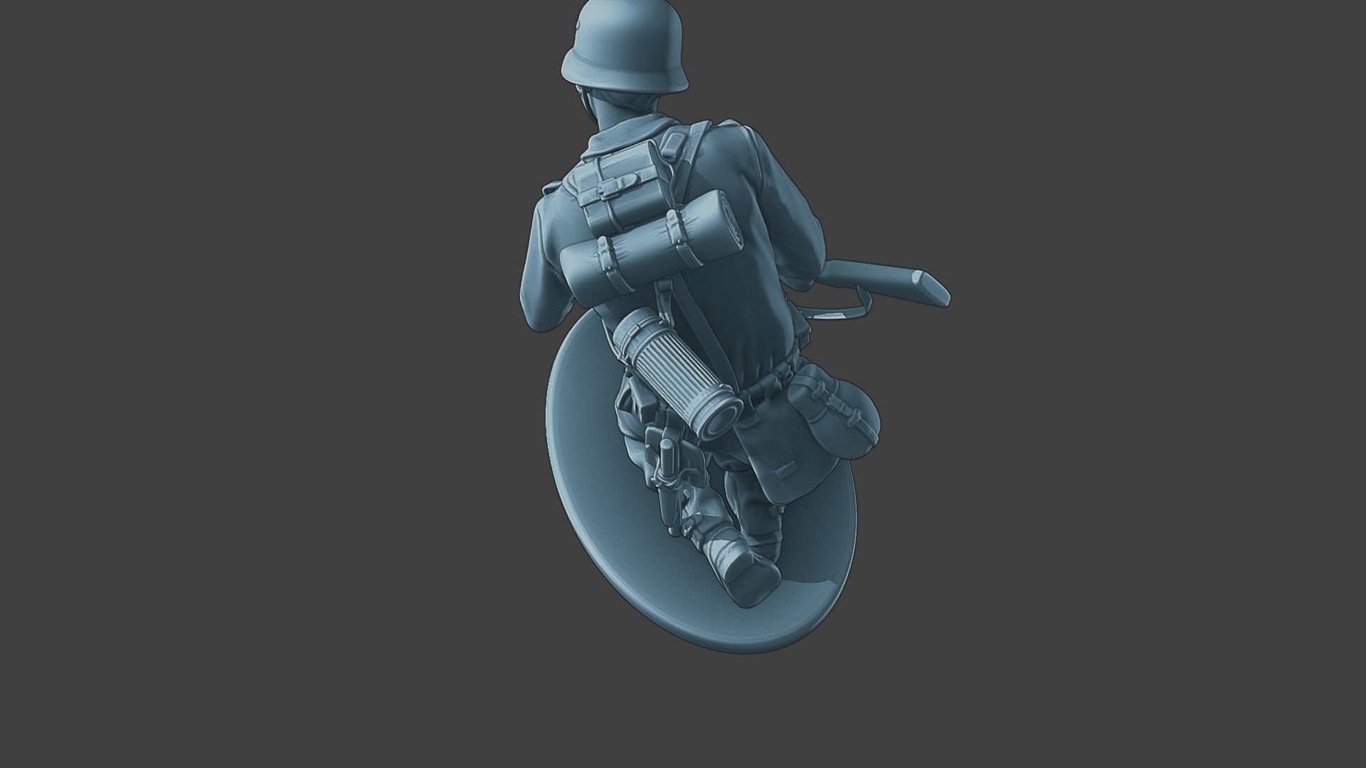 German soldier ww2 shooted G1 3D print model_15