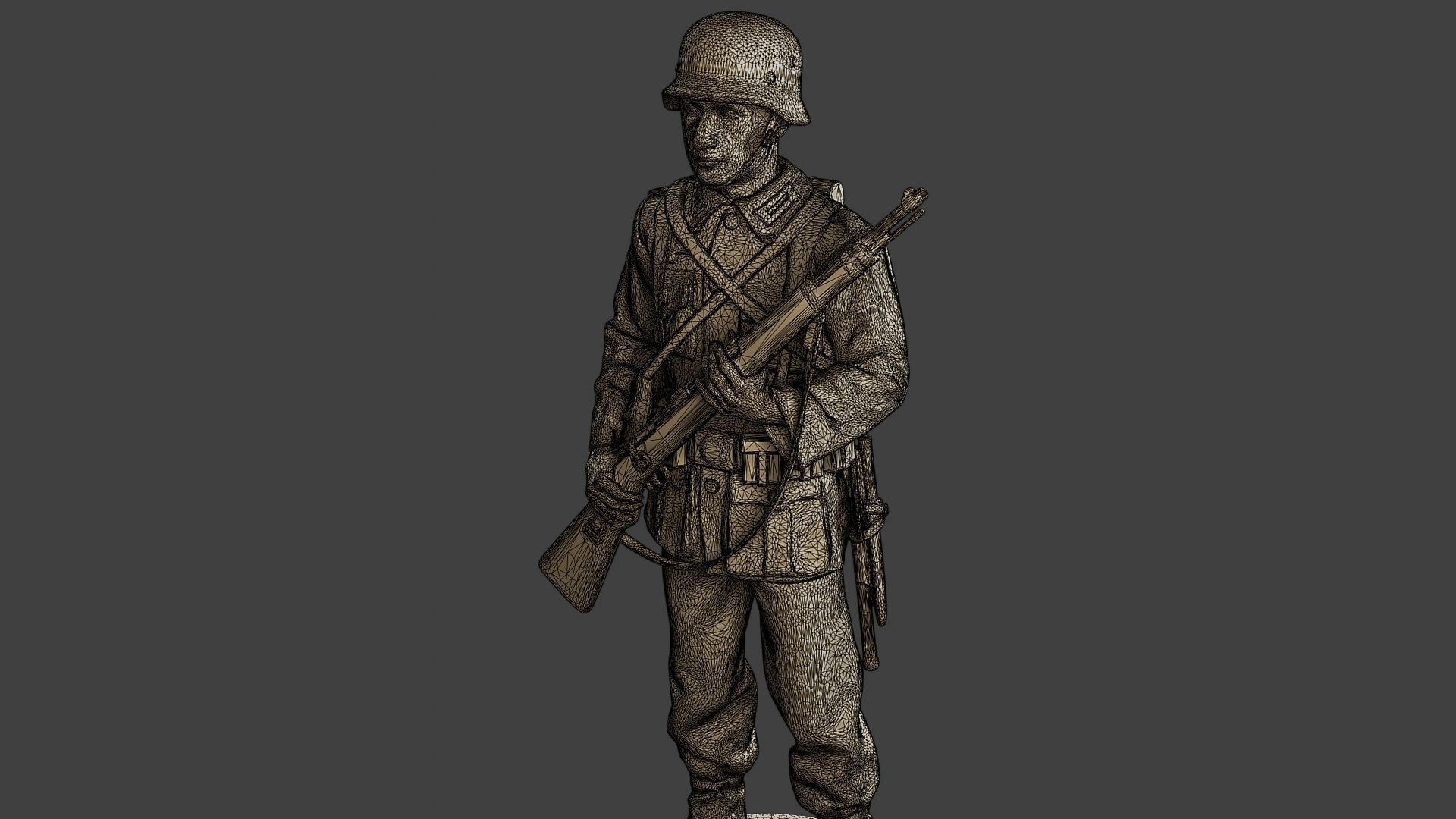 German soldier ww2 StandGuard G1 3D print model_12