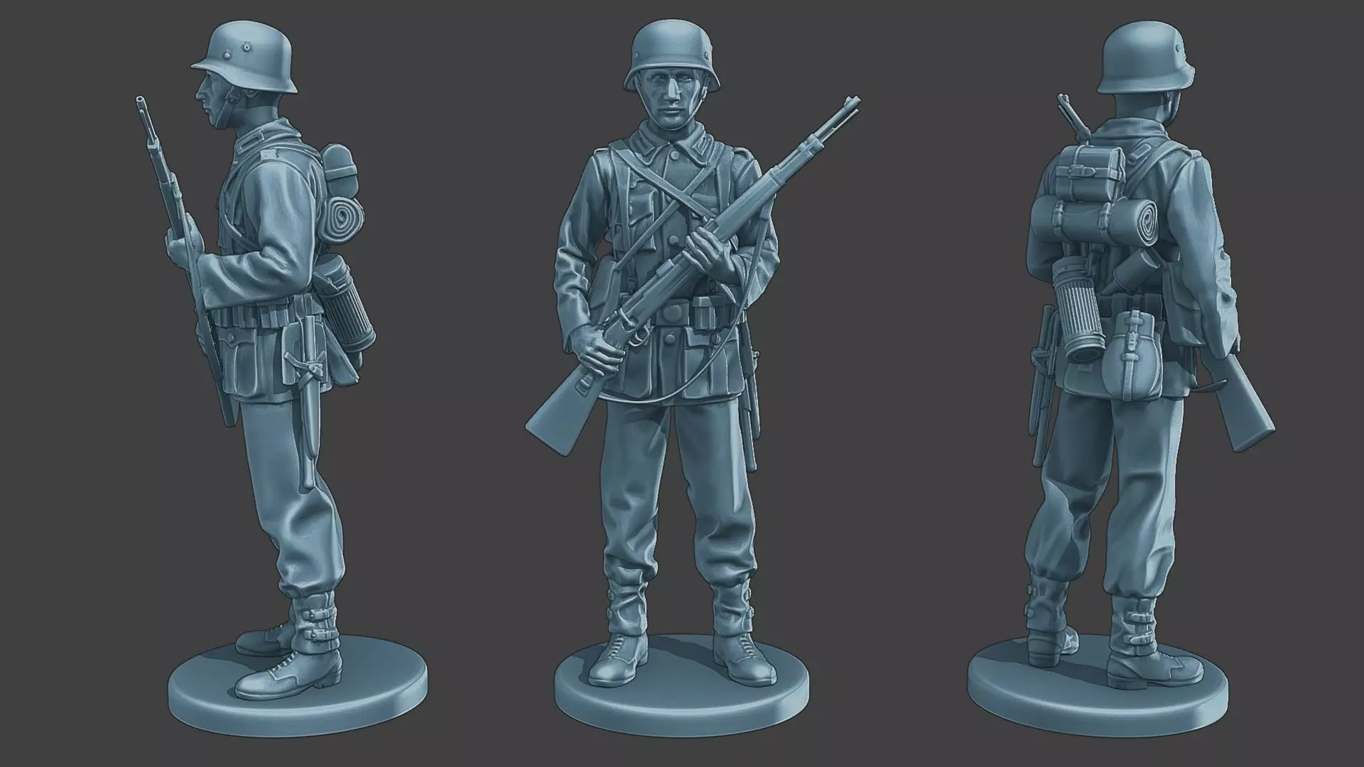 German soldier ww2 StandGuard G1 3D print model_0