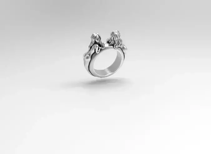 Naked Woman Ring 