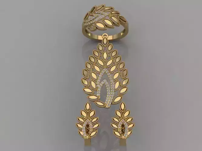 GC GOLD M0050- Diamond gold set 