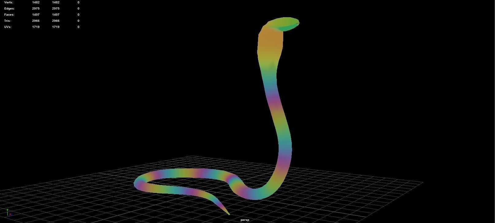 Cobra Rigged  Animated and Textured Low-poly 3D model_12