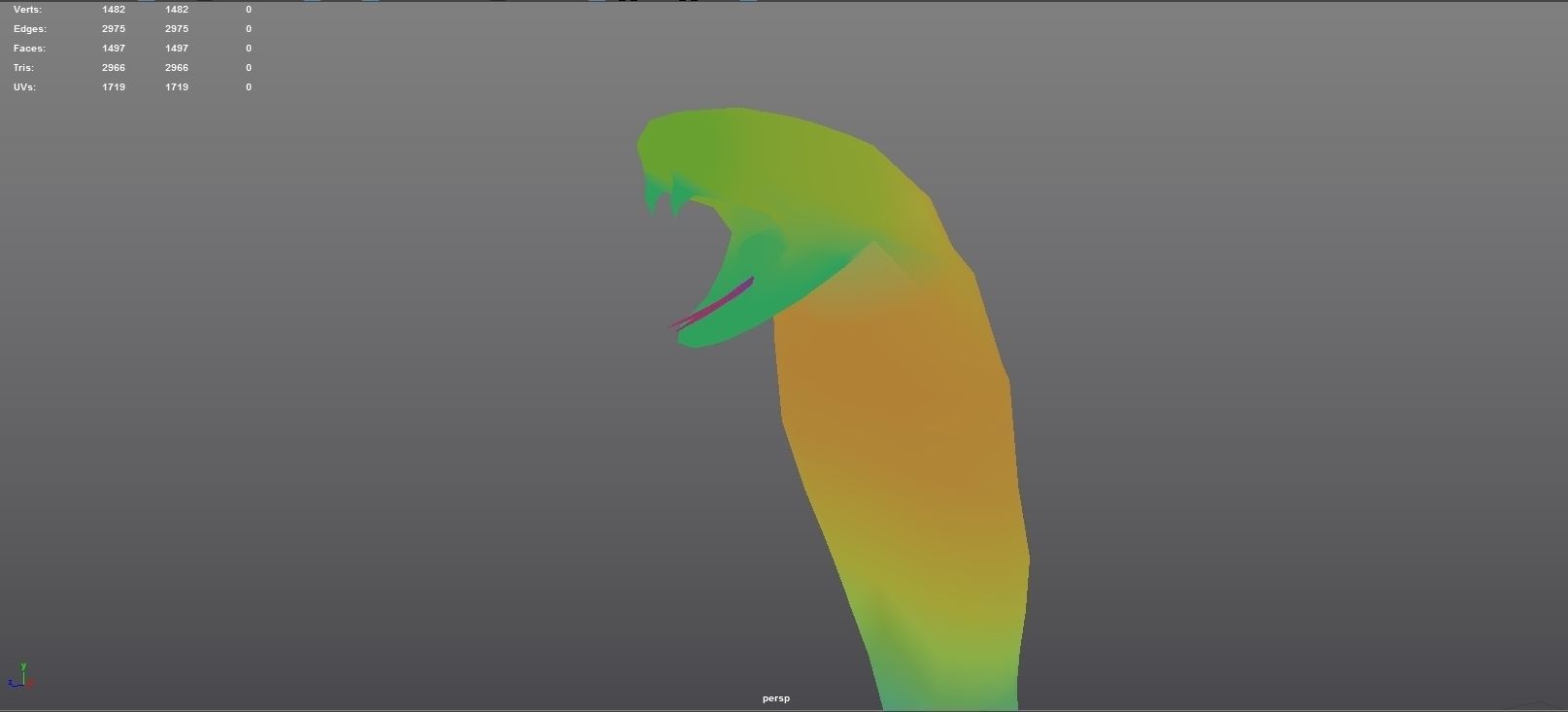 Cobra Rigged  Animated and Textured Low-poly 3D model_11