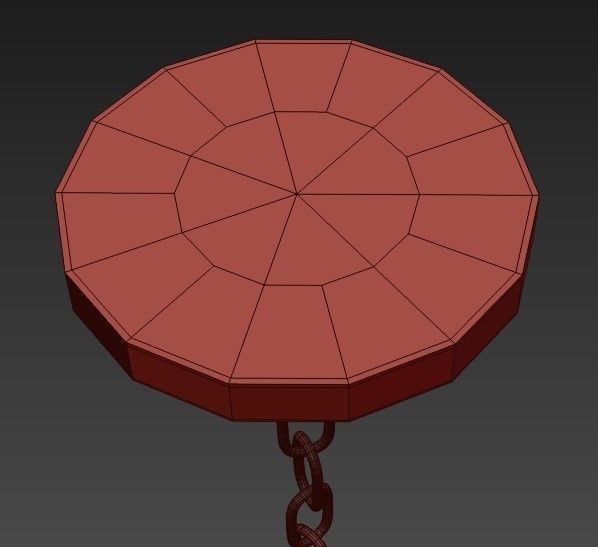 RH collection pendant lamp 3D model_136