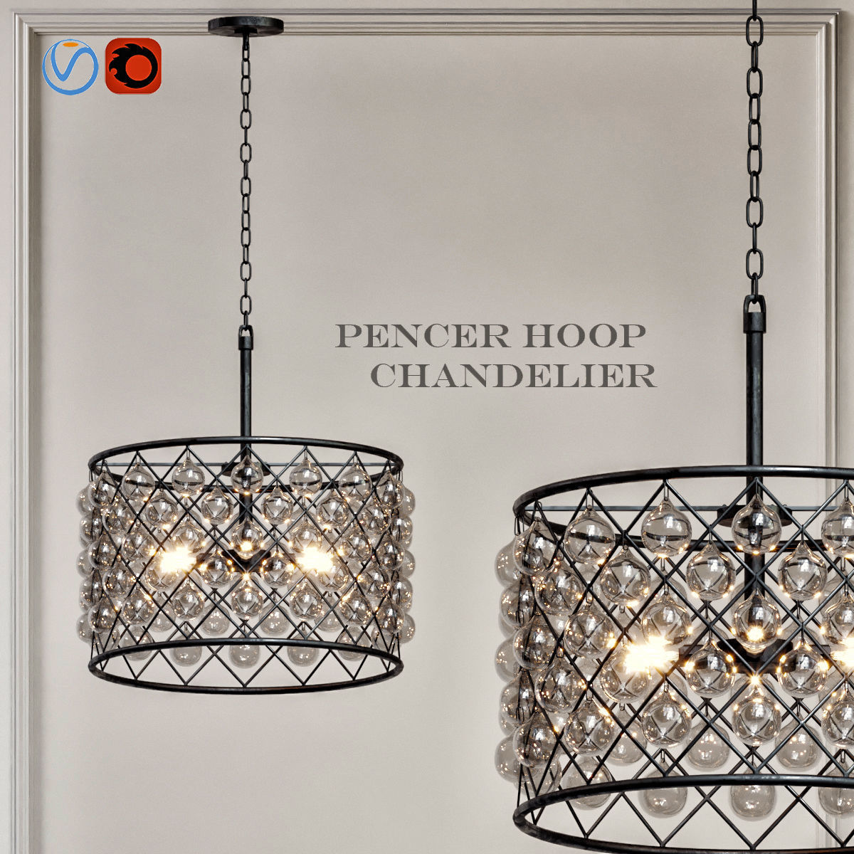 RH collection pendant lamp 3D model_13