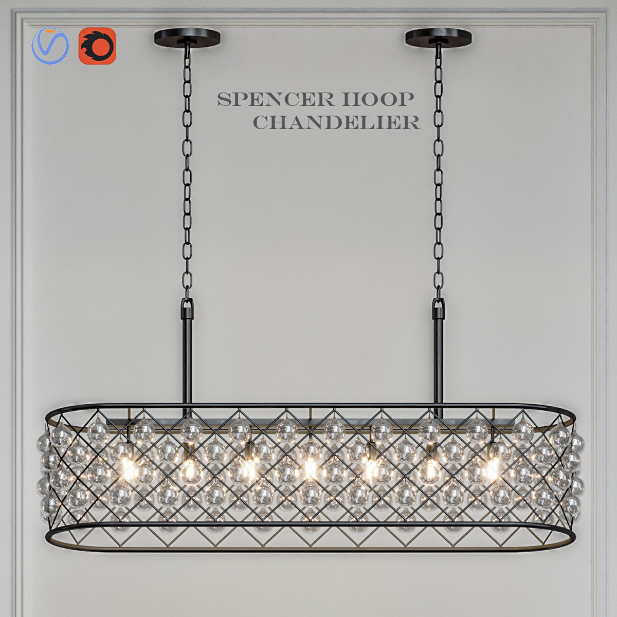 RH collection pendant lamp 3D model_17