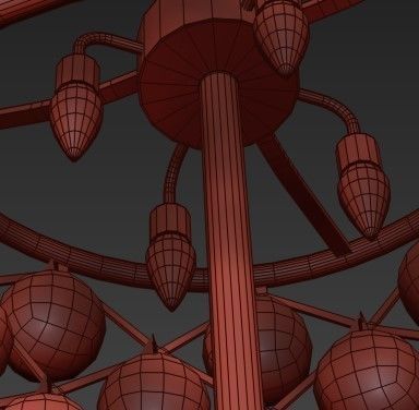 RH collection pendant lamp 3D model_98