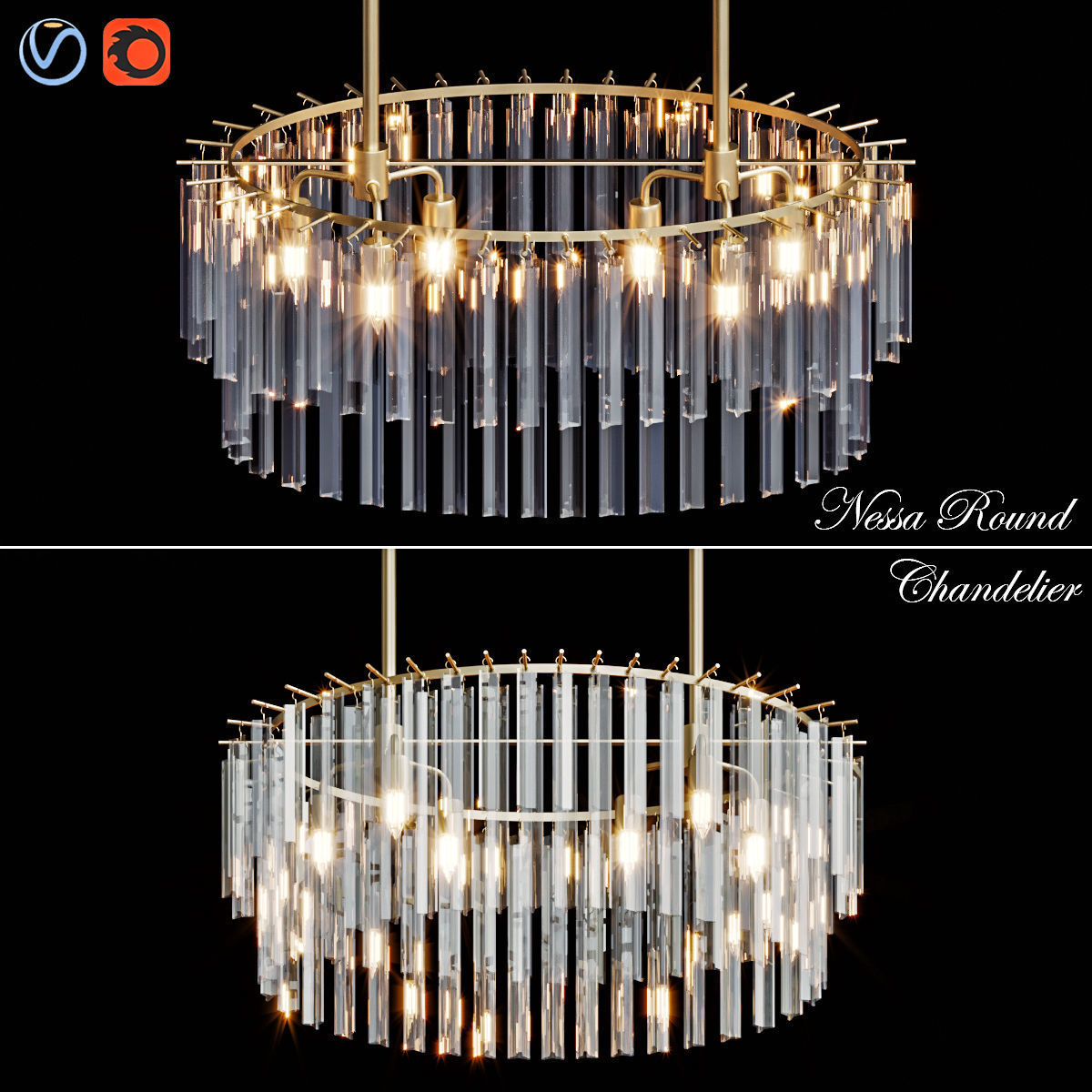 RH collection pendant lamp 3D model_19