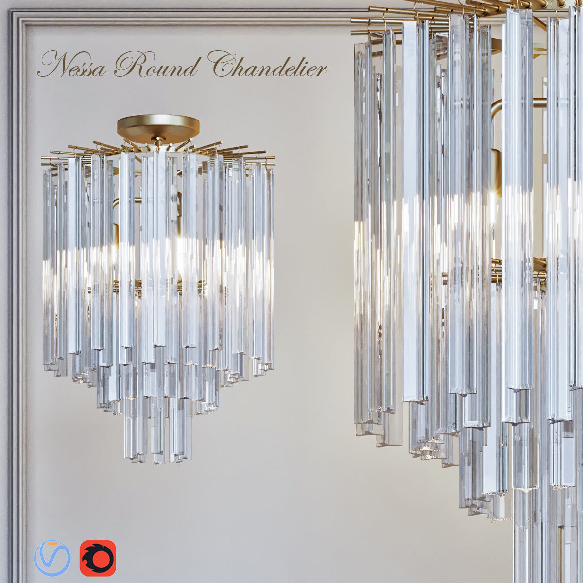 RH collection pendant lamp 3D model_20