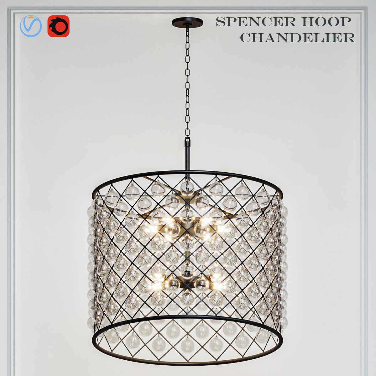 RH collection pendant lamp 3D model_15