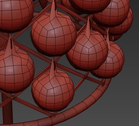 RH collection pendant lamp 3D model_97