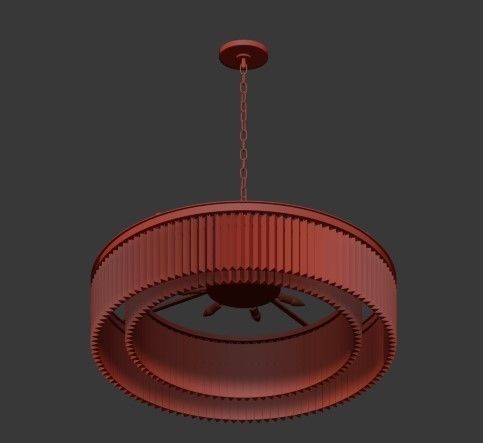 RH collection pendant lamp 3D model_77